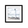 Picture of White  Lighthouse _GroupedProduct_Square_Framed_Matted_