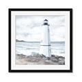 Picture of White  Lighthouse _GroupedProduct_Square_Framed_Matted_