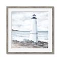 Picture of White  Lighthouse _GroupedProduct_Square_Framed_Matted_