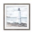 Picture of White  Lighthouse _GroupedProduct_Square_Framed_Matted_