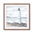 Picture of White  Lighthouse _GroupedProduct_Square_Framed_Matted_