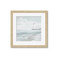Picture of Light house near water _GroupedProduct_Square_Framed_Matted_