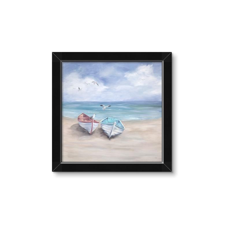 Picture of White Fishing Boats _GroupedProduct_Square_Framed_Matted_