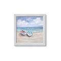 Picture of White Fishing Boats _GroupedProduct_Square_Framed_Matted_