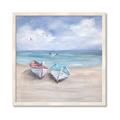 Picture of White Fishing Boats _GroupedProduct_Square_Framed_Matted_