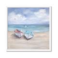 Picture of White Fishing Boats _GroupedProduct_Square_Framed_Matted_