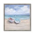 Picture of White Fishing Boats _GroupedProduct_Square_Framed_Matted_