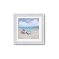 Picture of White Fishing Boats _GroupedProduct_Square_Framed_Matted_
