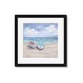 Picture of White Fishing Boats _GroupedProduct_Square_Framed_Matted_