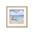 Picture of White Fishing Boats _GroupedProduct_Square_Framed_Matted_