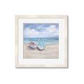 Picture of White Fishing Boats _GroupedProduct_Square_Framed_Matted_