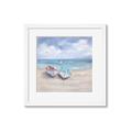 Picture of White Fishing Boats _GroupedProduct_Square_Framed_Matted_