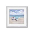 Picture of White Fishing Boats _GroupedProduct_Square_Framed_Matted_