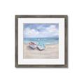 Picture of White Fishing Boats _GroupedProduct_Square_Framed_Matted_