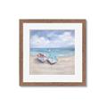 Picture of White Fishing Boats _GroupedProduct_Square_Framed_Matted_