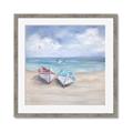 Picture of White Fishing Boats _GroupedProduct_Square_Framed_Matted_