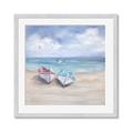 Picture of White Fishing Boats _GroupedProduct_Square_Framed_Matted_