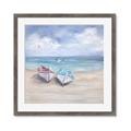 Picture of White Fishing Boats _GroupedProduct_Square_Framed_Matted_