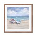 Picture of White Fishing Boats _GroupedProduct_Square_Framed_Matted_