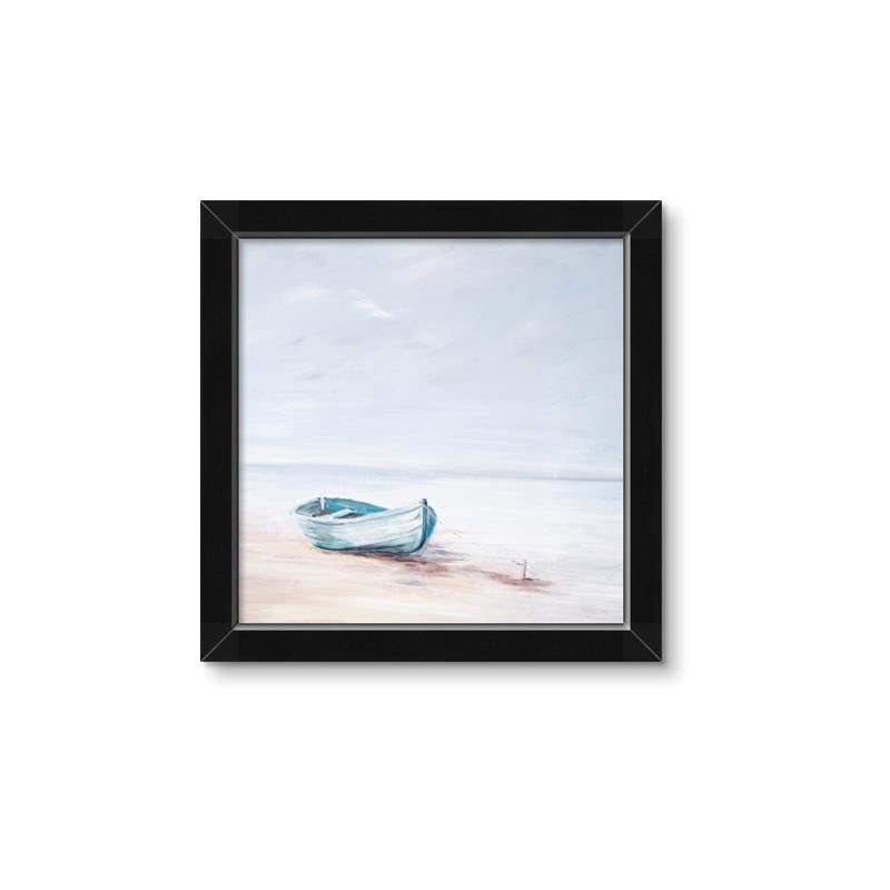 Picture of Soft Blue Boat _GroupedProduct_Square_Framed_Matted_