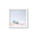 Picture of Soft Blue Boat _GroupedProduct_Square_Framed_Matted_