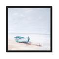 Picture of Soft Blue Boat _GroupedProduct_Square_Framed_Matted_