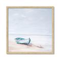 Picture of Soft Blue Boat _GroupedProduct_Square_Framed_Matted_