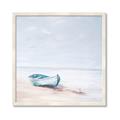 Picture of Soft Blue Boat _GroupedProduct_Square_Framed_Matted_