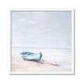 Picture of Soft Blue Boat _GroupedProduct_Square_Framed_Matted_