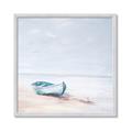 Picture of Soft Blue Boat _GroupedProduct_Square_Framed_Matted_
