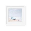 Picture of Soft Blue Boat _GroupedProduct_Square_Framed_Matted_