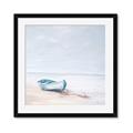 Picture of Soft Blue Boat _GroupedProduct_Square_Framed_Matted_