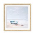 Picture of Soft Blue Boat _GroupedProduct_Square_Framed_Matted_