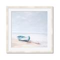 Picture of Soft Blue Boat _GroupedProduct_Square_Framed_Matted_