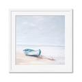 Picture of Soft Blue Boat _GroupedProduct_Square_Framed_Matted_