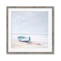 Picture of Soft Blue Boat _GroupedProduct_Square_Framed_Matted_