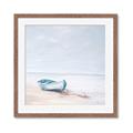 Picture of Soft Blue Boat _GroupedProduct_Square_Framed_Matted_