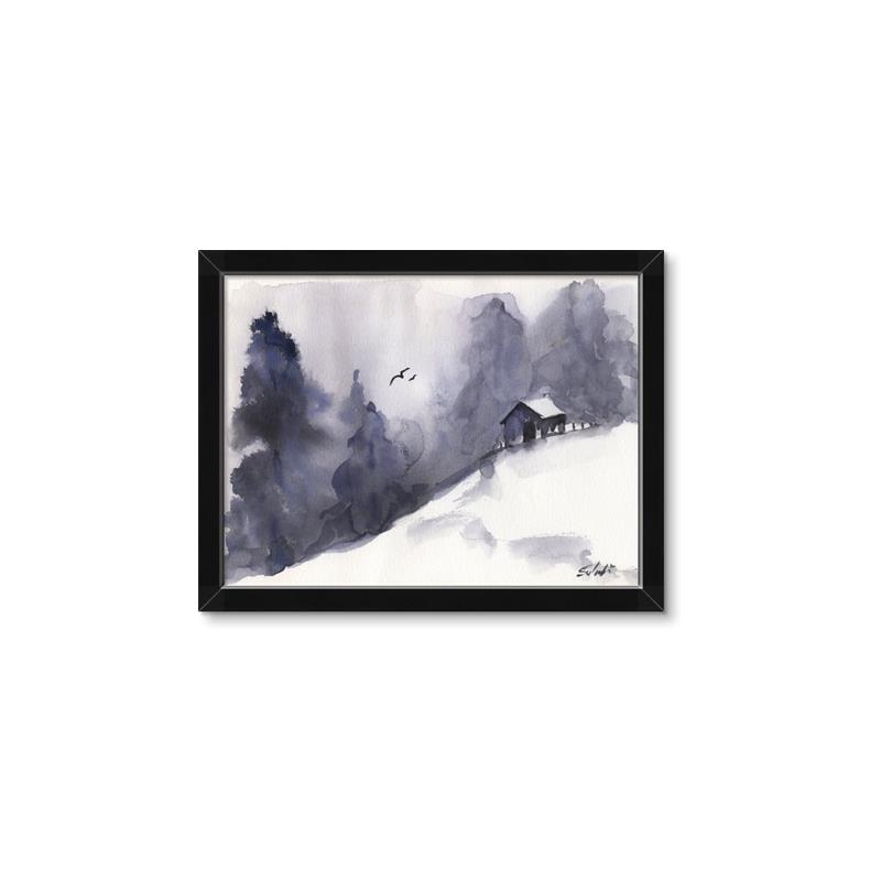 Picture of House On The Hill _GroupedProduct_Rectangle_Landscape_Framed_Matted_