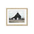Picture of Black Barn House _GroupedProduct_Rectangle_Landscape_Framed_Matted_