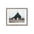 Picture of Black Barn House _GroupedProduct_Rectangle_Landscape_Framed_Matted_