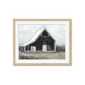 Picture of Black Barn House _GroupedProduct_Rectangle_Landscape_Framed_Matted_