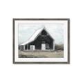 Picture of Black Barn House _GroupedProduct_Rectangle_Landscape_Framed_Matted_