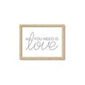 Picture of All You Need Is Love _GroupedProduct_Rectangle_Landscape_Framed_Matted_