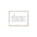 Picture of All You Need Is Love _GroupedProduct_Rectangle_Landscape_Framed_Matted_