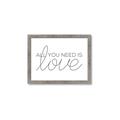 Picture of All You Need Is Love _GroupedProduct_Rectangle_Landscape_Framed_Matted_