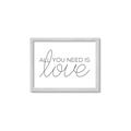 Picture of All You Need Is Love _GroupedProduct_Rectangle_Landscape_Framed_Matted_