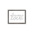 Picture of All You Need Is Love _GroupedProduct_Rectangle_Landscape_Framed_Matted_