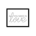 Picture of All You Need Is Love _GroupedProduct_Rectangle_Landscape_Framed_Matted_