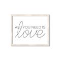 Picture of All You Need Is Love _GroupedProduct_Rectangle_Landscape_Framed_Matted_