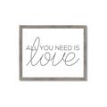 Picture of All You Need Is Love _GroupedProduct_Rectangle_Landscape_Framed_Matted_